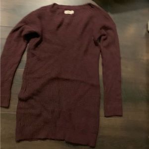Medium burgundy Hollister Sweater Dress